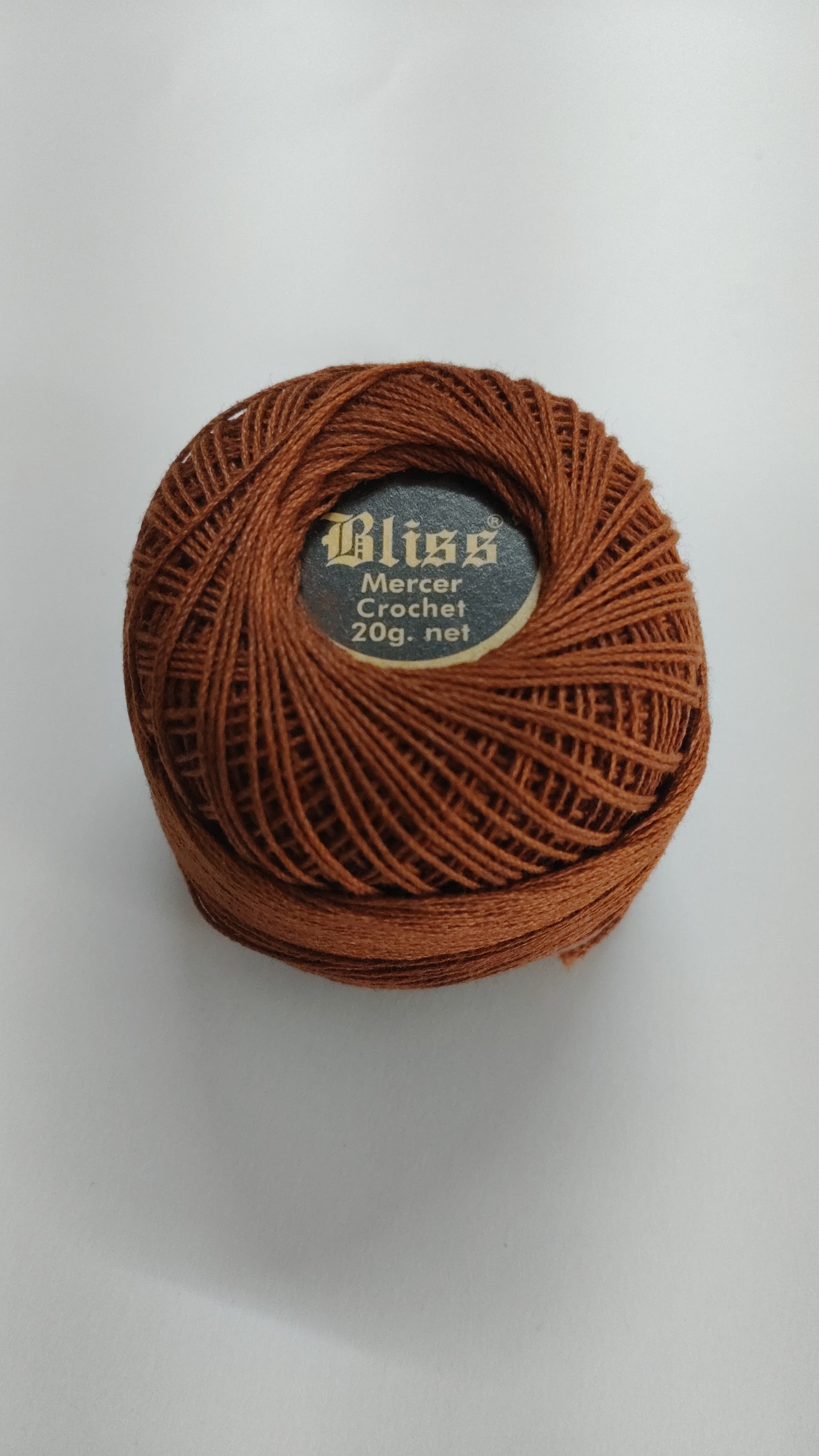 Bliss Mercer Cotton Thread  Dark Brown